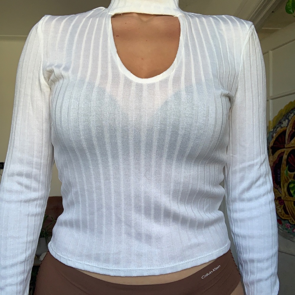 White sexy top